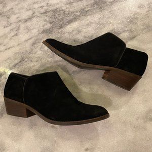 Lucky Brand Black Suede Faithly Ankle Booties 10